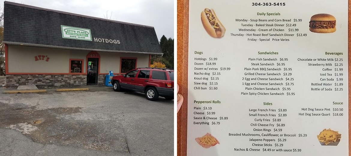 Att's Place Menu