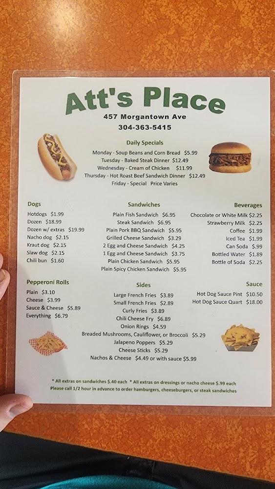 Att's Place Menu image 1