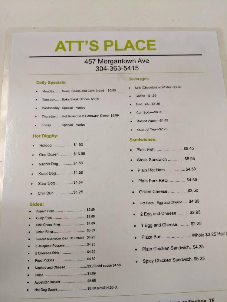 Att's Place Menu image 3